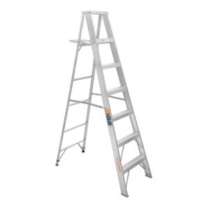 10459 - Escalera de tijera 100% aluminio tipo ll 6 peldaños, Truper
