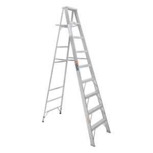 10469 - Escalera de tijera 100% aluminio tipo ll 8 peldaños, Truper