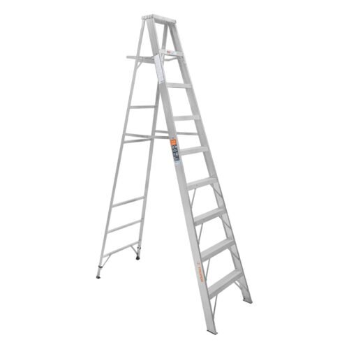 10469 - Escalera de tijera 100% aluminio tipo ll 8 peldaños, Truper