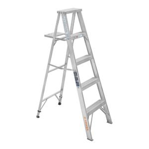 10438 - Escalera de tijera 100% aluminio tipo lll 4 peldaños, Truper