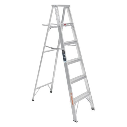 10439 - Escalera de tijera 100% aluminio tipo lll 5 peldaños, Truper
