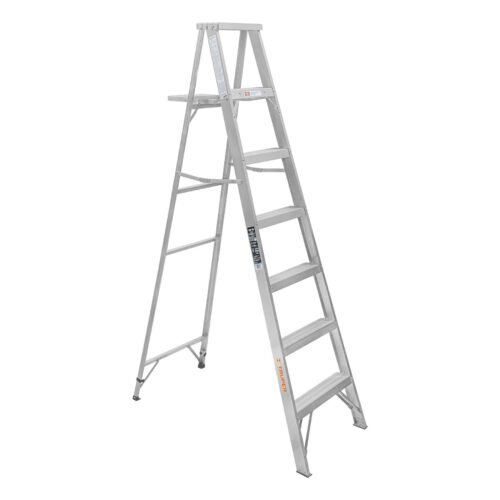 10442 - Escalera de tijera 100% aluminio tipo lll 6 peldaños, Truper