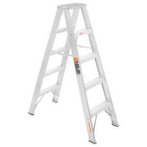 10495 - Escalera de tijera doble, tipo ll, 4 escalones, Truper