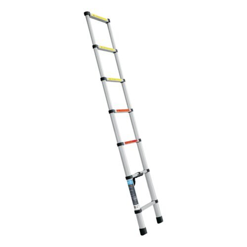 101903 - Escalera telescópica, 7 peldaños, tipo II, capacidad 102kg