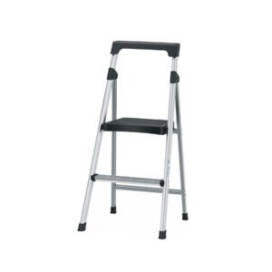 16763 - Escalera tubular plegable, 2 peldaños, aluminio, Truper