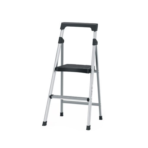16763 - Escalera tubular plegable, 2 peldaños, aluminio, Truper