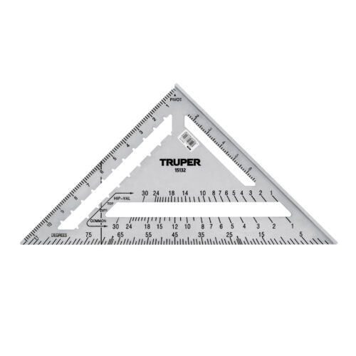 15132 - Escuadra 12" de aluminio para muros de yeso, Truper