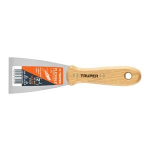 Espátula flexible 2" con mango de madera, Truper