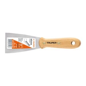 14441 - Espátula rígida 2" con mango de madera, Truper