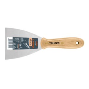 14442 - Espátula rígida 3" con mango de madera, Truper