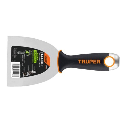 15852 - Espátula flexible 4" acero inox. mango Comfort Grip, Expert
