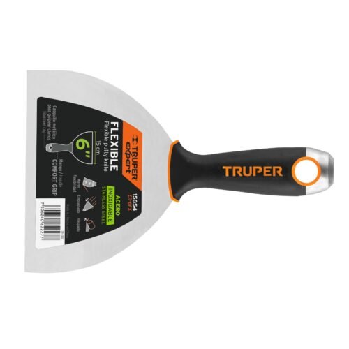 Espátula flexible 6" acero inox. mango Comfort Grip, Expert
