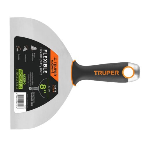 12876 - Espátula flexible 8" acero inox. mango Comfort Grip, Expert