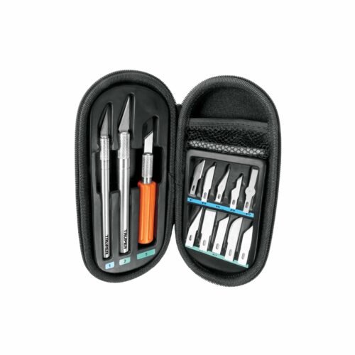 17512 - Juego de exactos profesional con 13 cuchillas,estuche,TRUPER