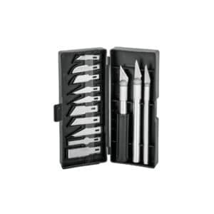 EXA-13P.jpg 22409 - Juego de exactos con 13 cuchillas en estuche, PRETUL