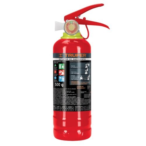 EXT-500.jpg 101172 - Extintor portátil recargable 0.5 kg, polvo tipo ABC, Truper