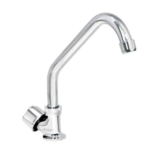 49500 - Llave individual fregadero, cuello corto, hexagonal, BASIC