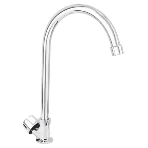 47691 - Llave individual fregadero, cuello curvo, hexagonal, BASIC