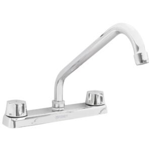 49858 - Mezcladora 8" fregadero cromo, cuello largo,compresión,BASIC