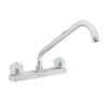 49240 - Mezcladora 8" fregadero cromo, cuello largo, acrílico, BASIC