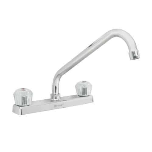 49240 - Mezcladora 8" fregadero cromo, cuello largo, acrílico, BASIC