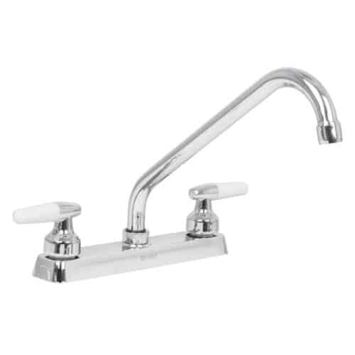 49221 - Mezcladora 8" fregadero cromo, cuello largo, cono, BASIC
