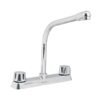 45614 - Mezcladora 8" fregadero cromo, cuello cobra,compresión,BASIC