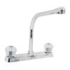 49192 - Mezcladora 8" fregadero cromo, cuello cobra, acrílico, BASIC