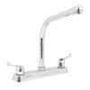 49191 - Mezcladora 8" fregadero cromo, cuello cobra, palanca, BASIC