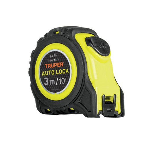 10746 - Flexómetro Auto-Lock contra impactos 3 m cinta 16 mm, Truper