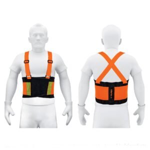 100358 - Faja lumbar naranja c/cintas de alta visibilidad, XG, Truper