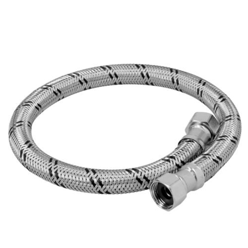 48965 - Manguera para boiler, acero inox, 1/2"x1/2", 60 cm, Foset