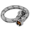 49133 - Manguera para boiler, acero inox, 3/4"x3/4", 80 cm, Foset