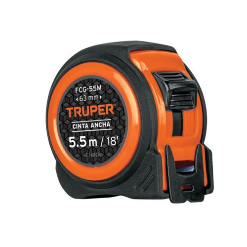 12773 - Flexómetro compacto contra impactos 5.5 m cinta 25 mm,TRUPER