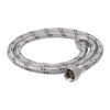 49526 - Manguera lavabo/fregadero, acero inox, 1/2" x 1/2", 100 cm