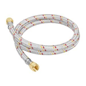 23202 - Manguera para gas, aluminio, 5/16" flare, 100cm, FOSET BASIC