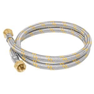 49515 - Manguera para gas, acero inox, 3/8" flare, 100 cm, FOSET