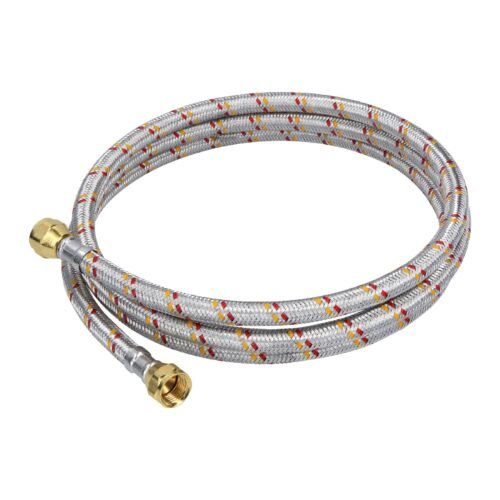 24063 - Manguera para gas, aluminio, 3/8" flare, 200 cm, FOSET BASIC