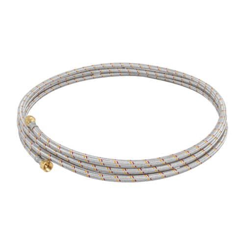 24065 - Manguera para gas, aluminio, 3/8" flare, 400 cm, FOSET BASIC