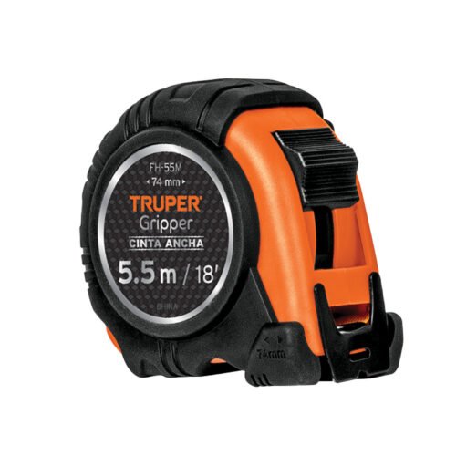 14613 - Flexómetro Gripper contra impactos 5.5 m cinta 25 mm, Truper