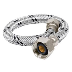 FLA-30XL.jpg 45488 - Manguera lavabo/fregadero, acero inox, 1/2" x 3/8", 30 cm