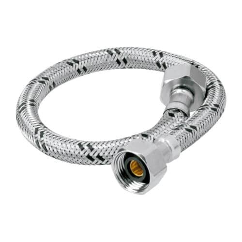 49179 - Manguera lavabo/fregadero, acero inox, 1/2" x 1/2", 40 cm