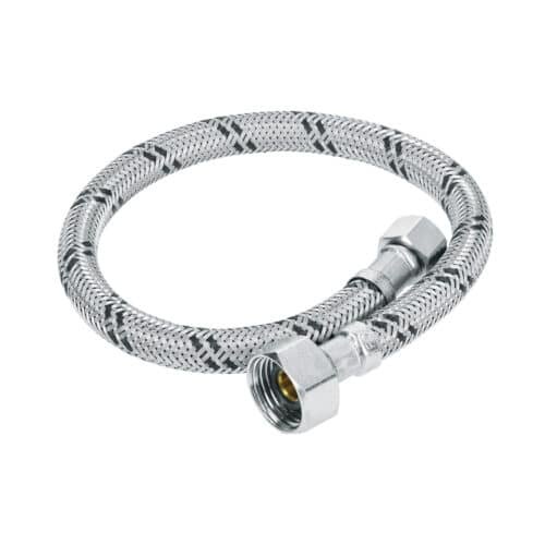 FLA-40XL.jpg 45489 - Manguera lavabo/fregadero, acero inox, 1/2" x 3/8", 40 cm
