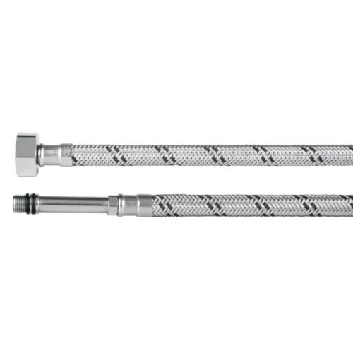 48969 - Manguera para monomando, acero inox, 1/2"x M10, 55 cm