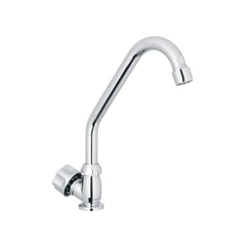 47379 - Llave individual fregadero,ABS,cuello corto,hexagonal, BASIC
