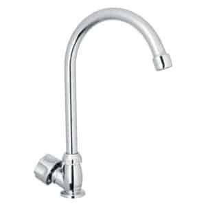 47380 - Llave individual fregadero,ABS,cuello curvo,hexagonal, BASIC
