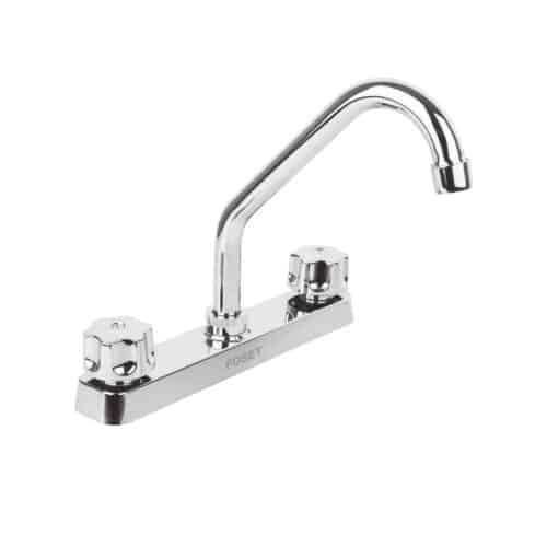 49289 - Mezcladora 8" fregadero, ABS, cuello corto, hexagonal, BASIC
