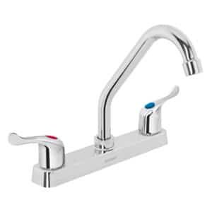 45514 - Mezcladora 8" fregadero, ABS, cuello corto, palanca, BASIC