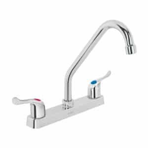 45515 - Mezcladora 8" fregadero, ABS, cuello largo, palanca, BASIC