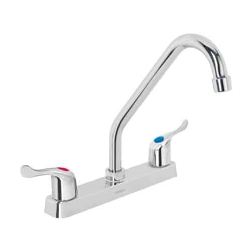 45515 - Mezcladora 8" fregadero, ABS, cuello largo, palanca, BASIC